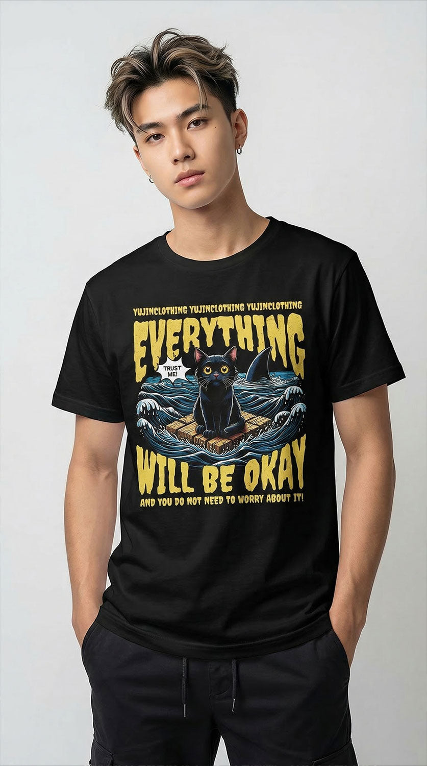Everything Will Be Okay Cat T-Shirt